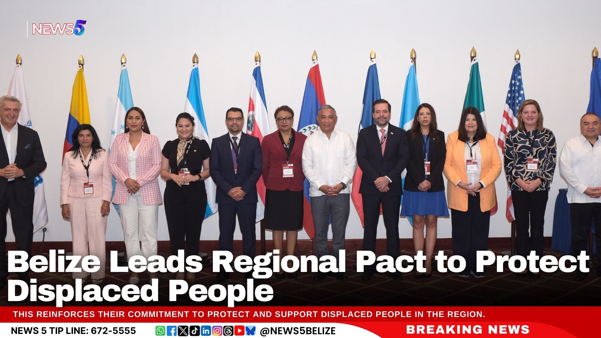 Belize Leads Regional Pact to Protect Displaced People