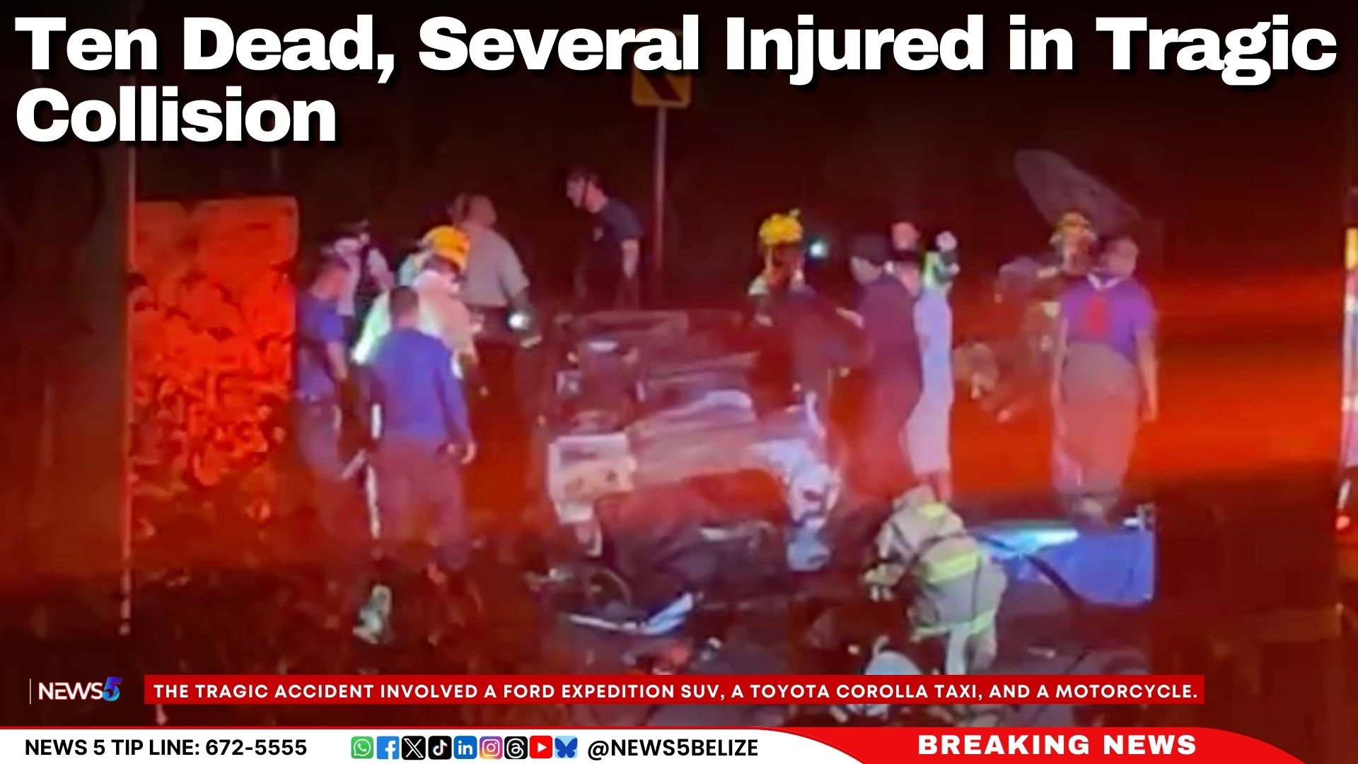 Ten Dead, Several Injured in Tragic Collision