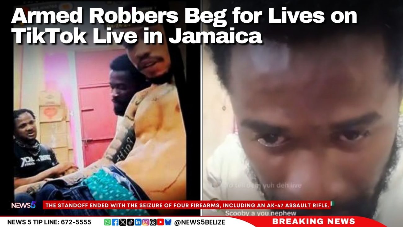 Armed Robbers Beg for Lives on TikTok Live in Jamaica