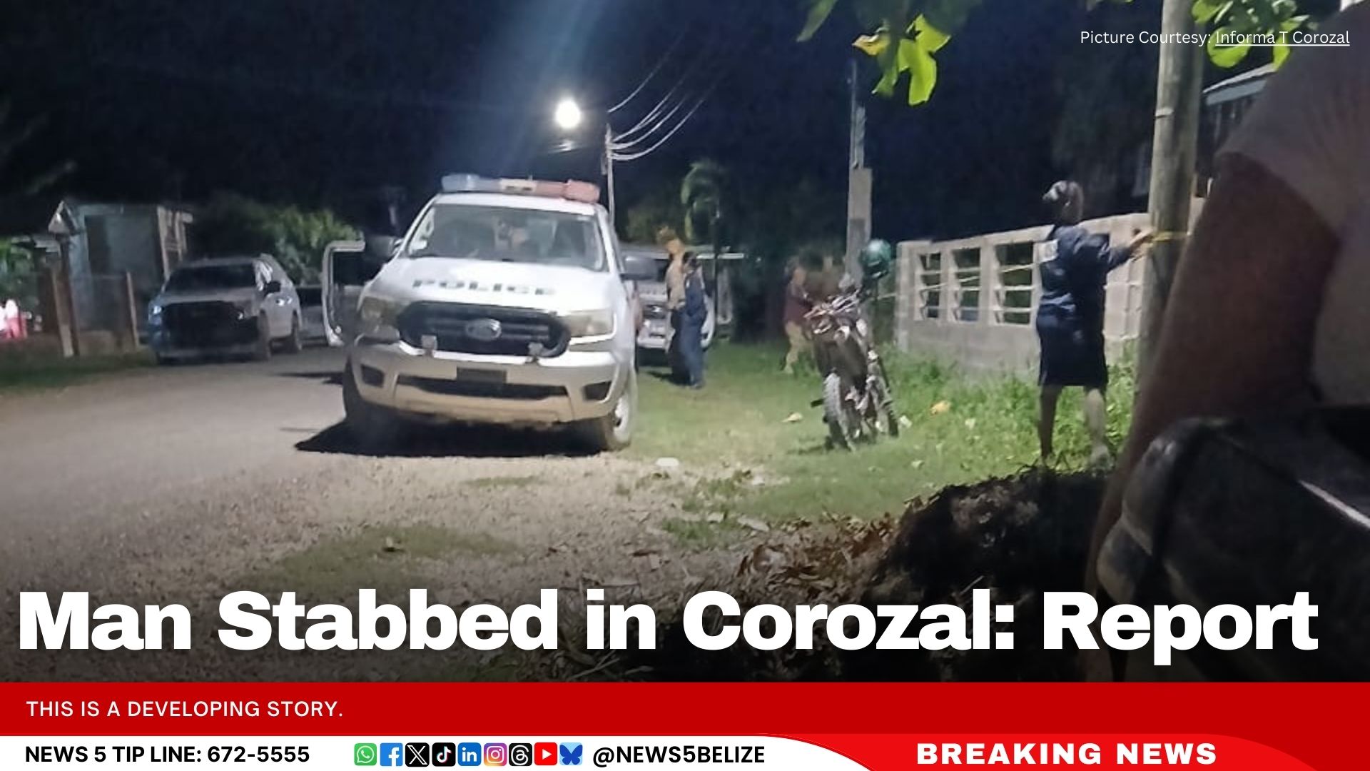 Man Stabbed in Corozal: Report