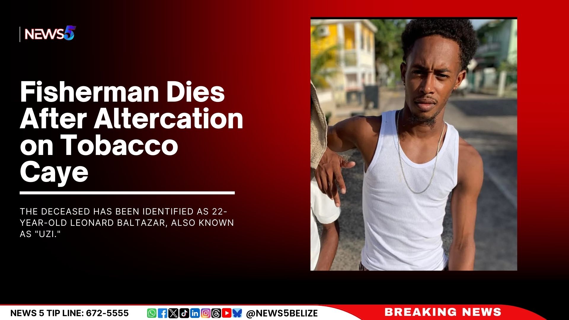 Fisherman Dies After Altercation on Tobacco Caye