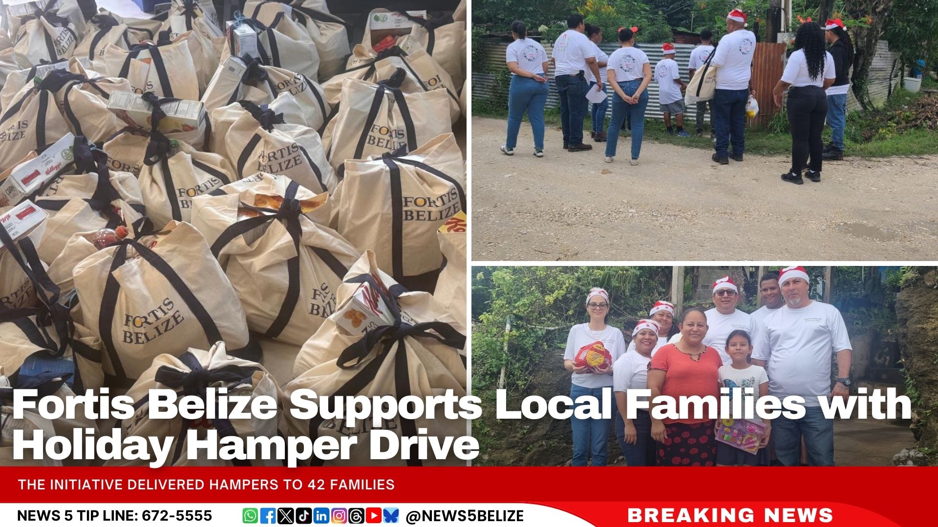 Fortis Belize Supports Local Families with Holiday Hamper Drive