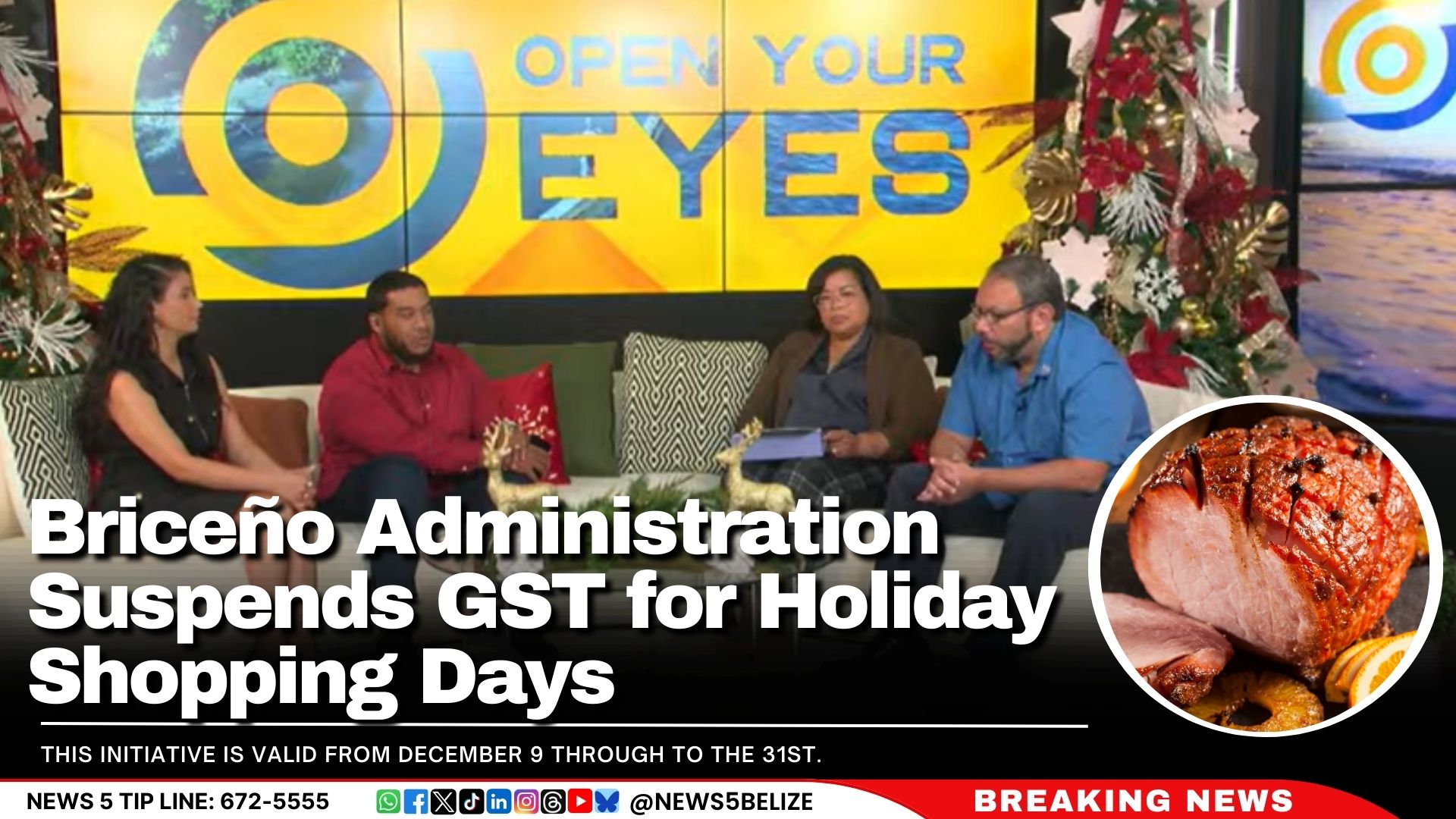 Briceño Administration Suspends GST for Holiday Shopping Days