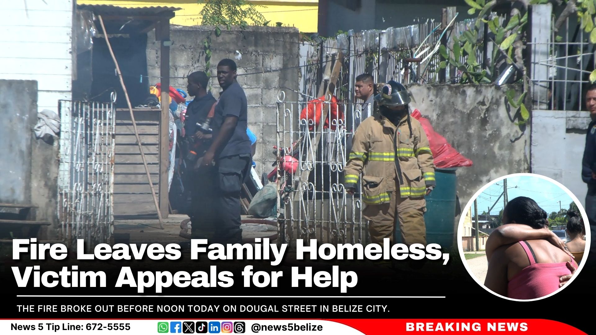 Fire Leaves Family Homeless, Victim Appeals for Help