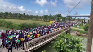 Walkathon Held in Dangriga for Ocean Academy RTA Victims