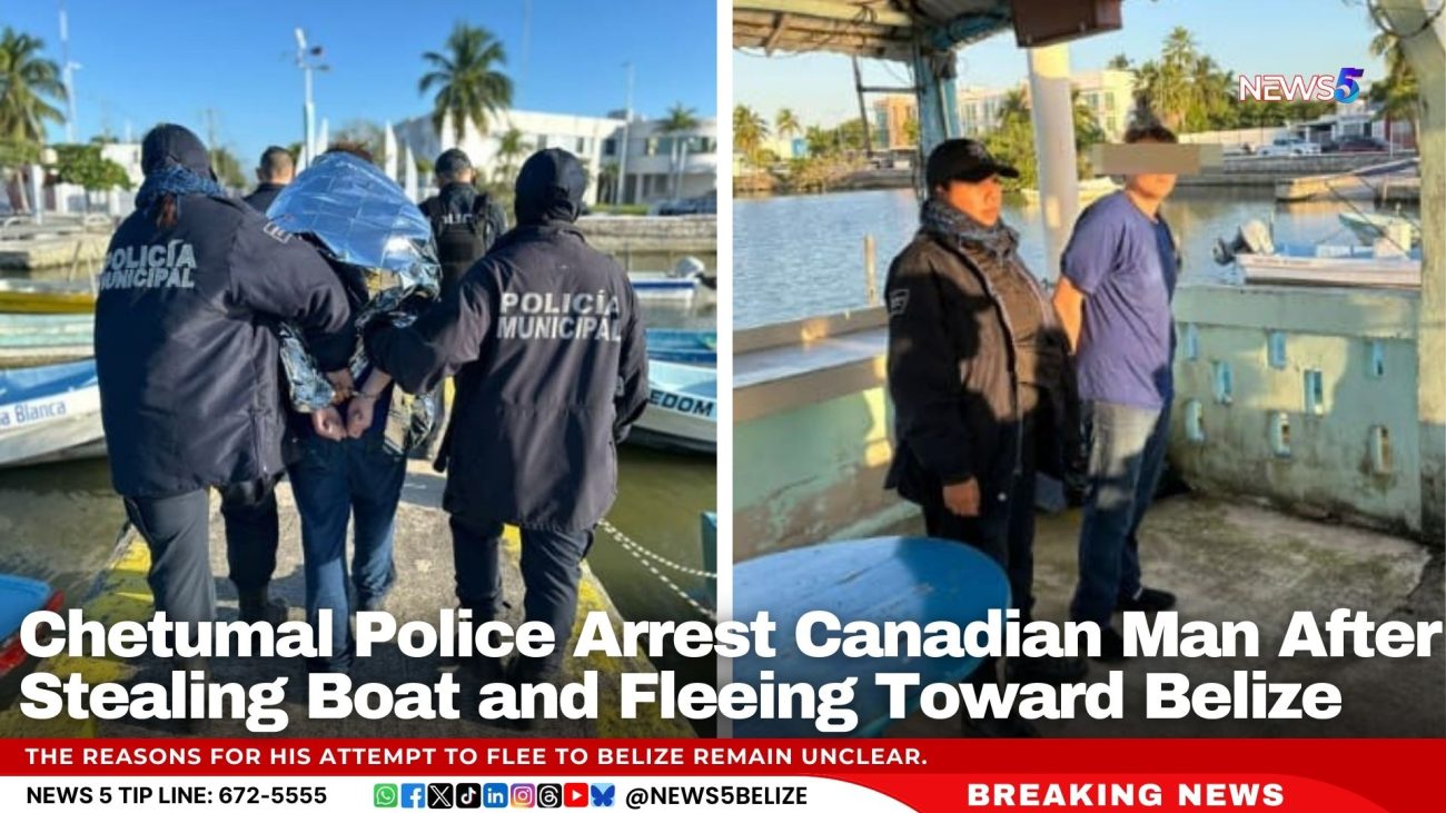 Chetumal Police Arrest Canadian Man After Stealing Boat and Fleeing Toward Belize