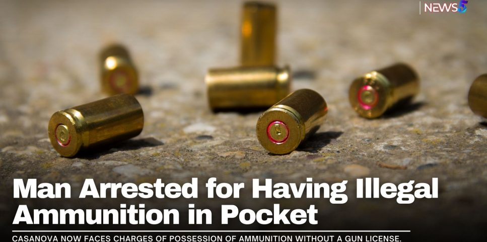 Man Arrested for Having Illegal Ammunition in Pocket