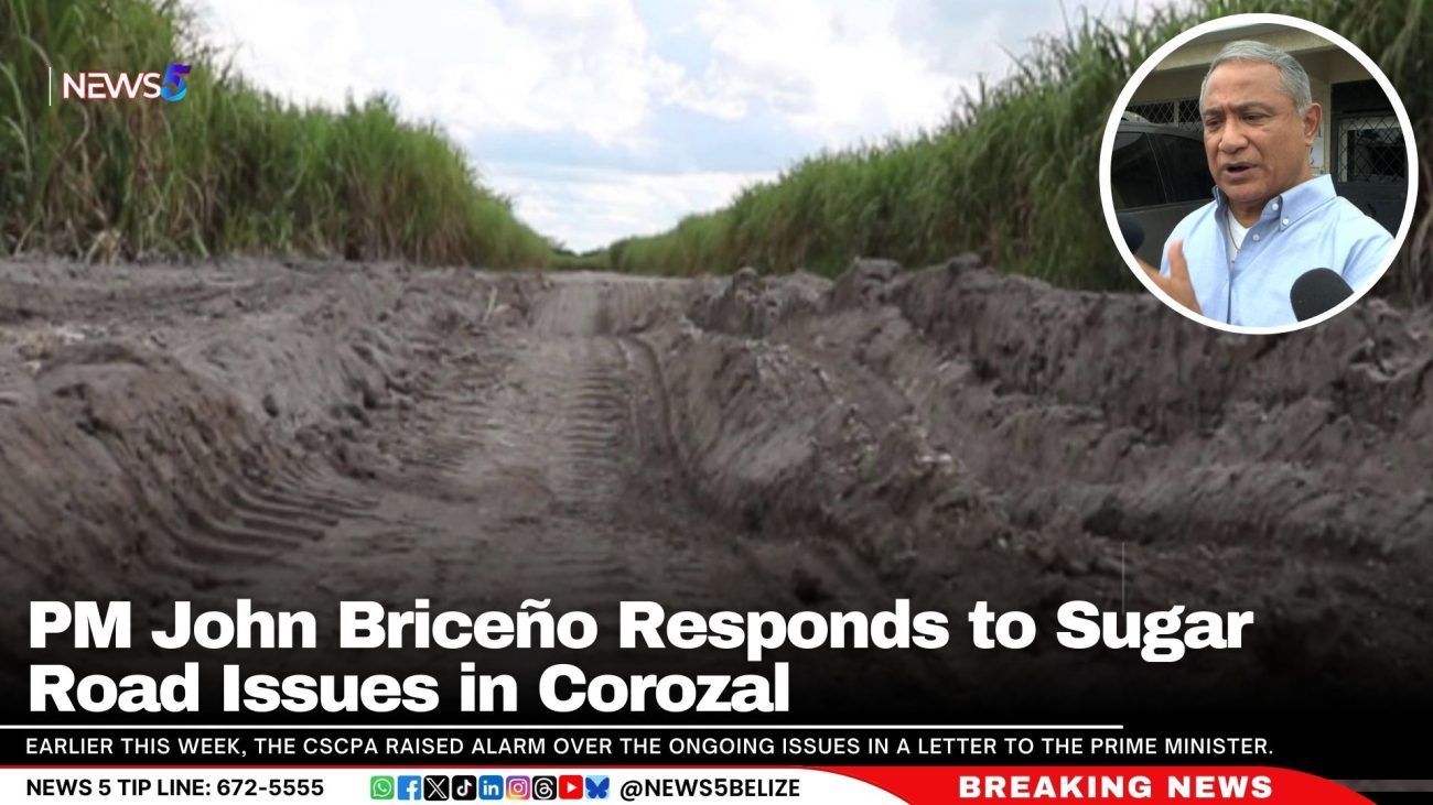 PM John Briceño Responds to Sugar Road Issues in Corozal