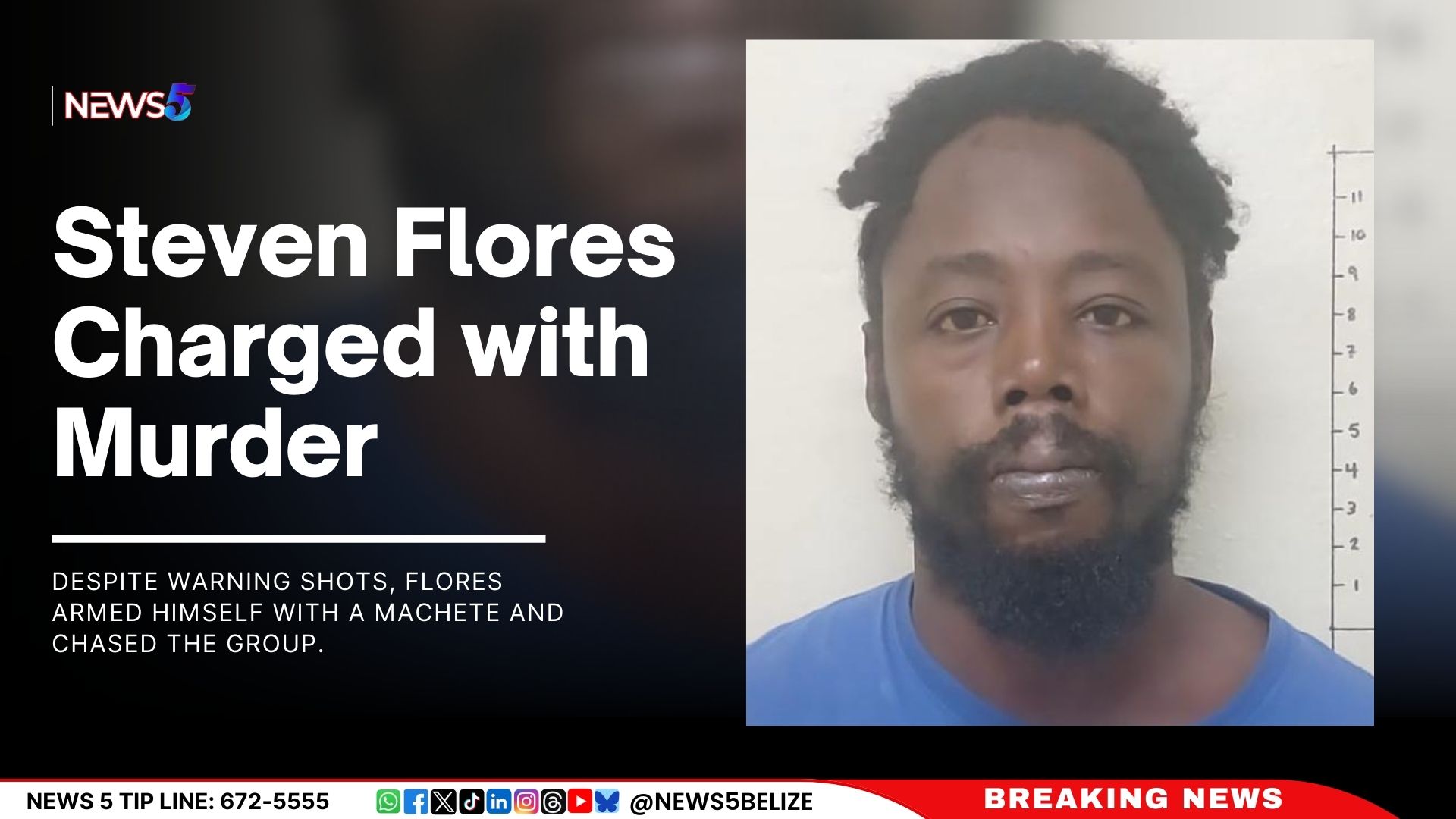 Steven Flores Charged with Murder