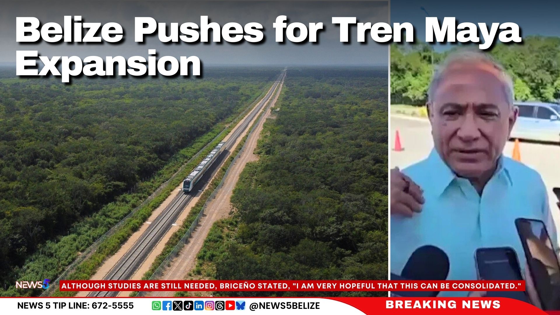 Belize Pushes for Tren Maya Expansion