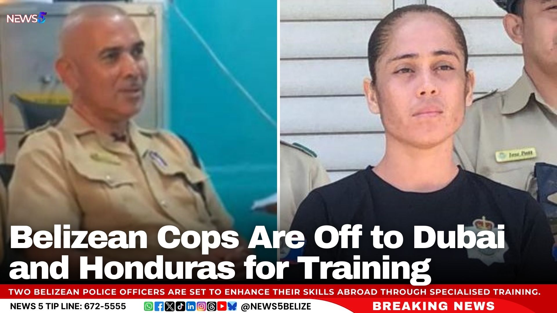 Belizean Cops Are Off to Dubai and Honduras for Training