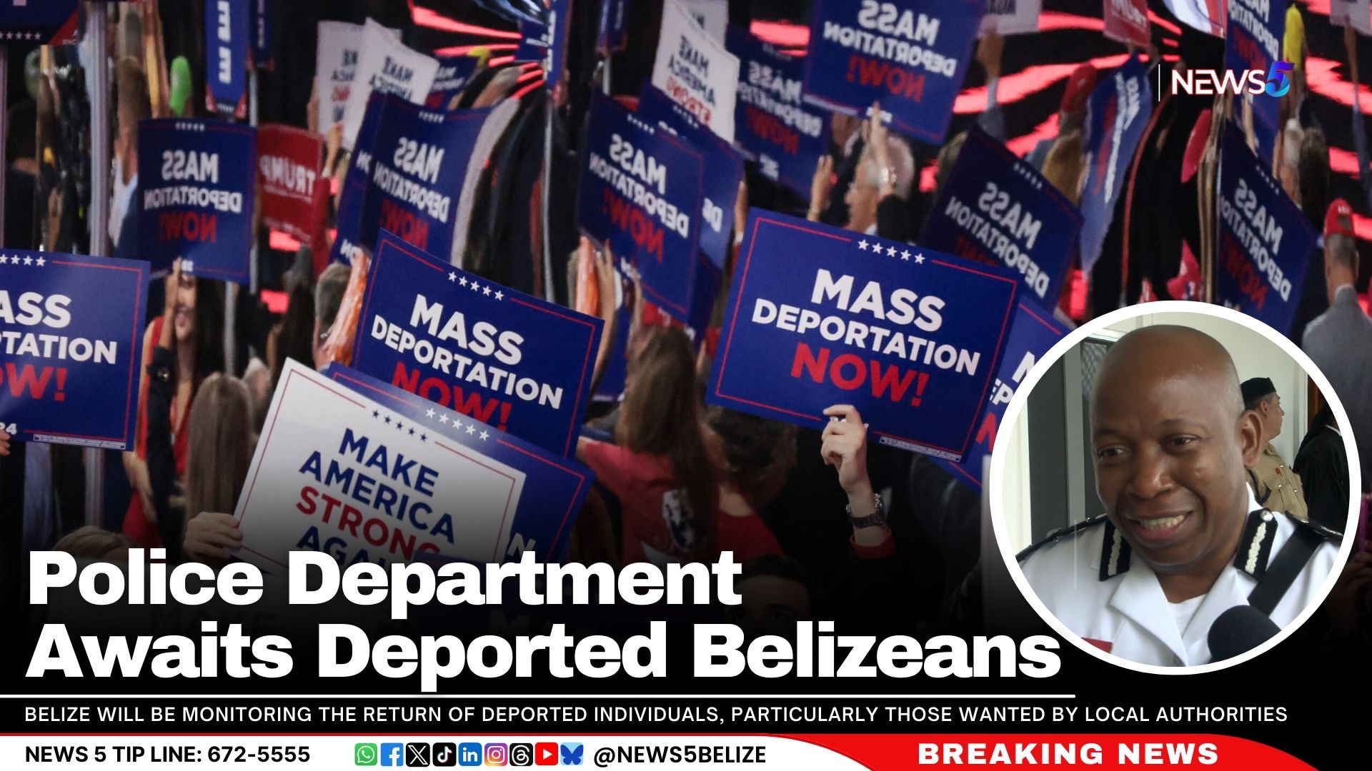 Police Department Awaits Deported Belizeans