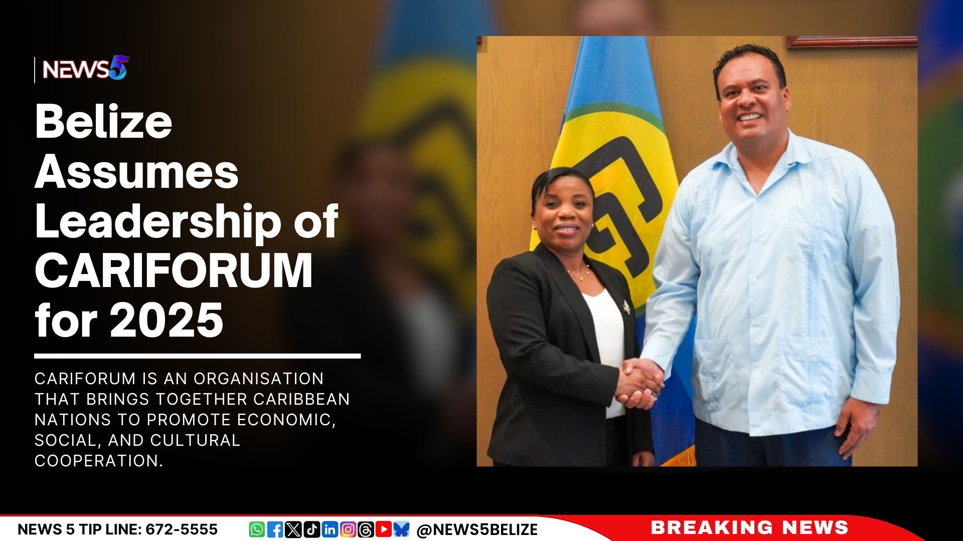 Belize Assumes Leadership of CARIFORUM for 2025