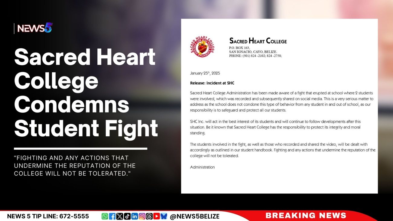 Sacred Heart College Condemns Student Fight