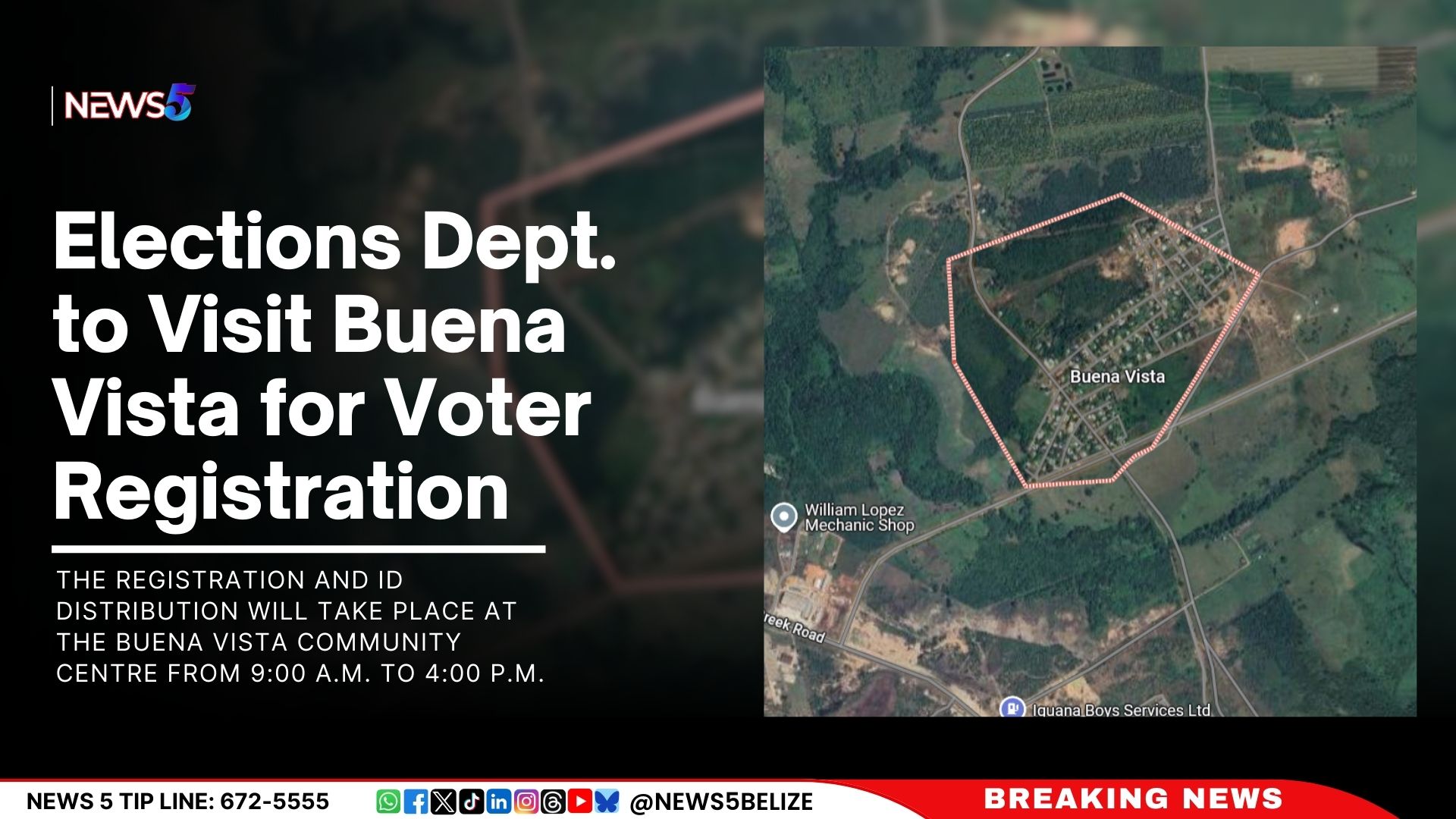 Elections Dept. to Visit Buena Vista for Voter Registration