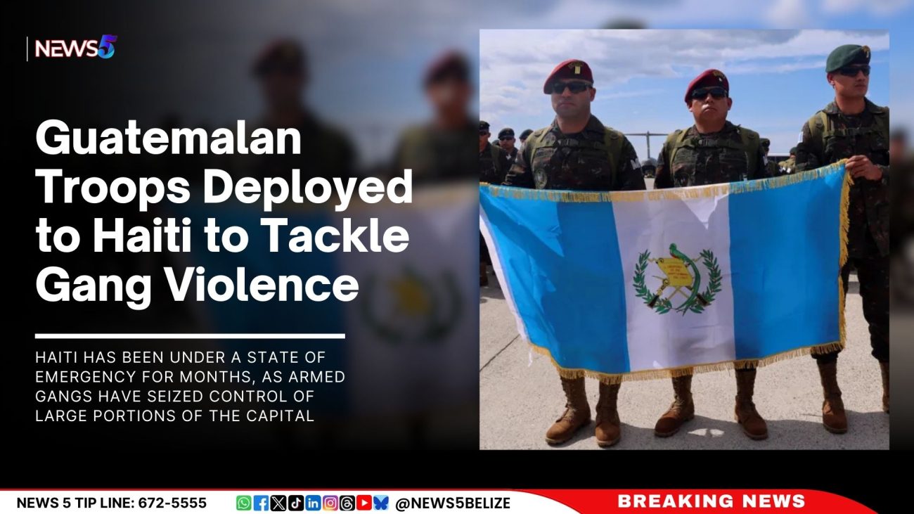 Guatemalan Troops Deployed to Haiti to Tackle Gang Violence