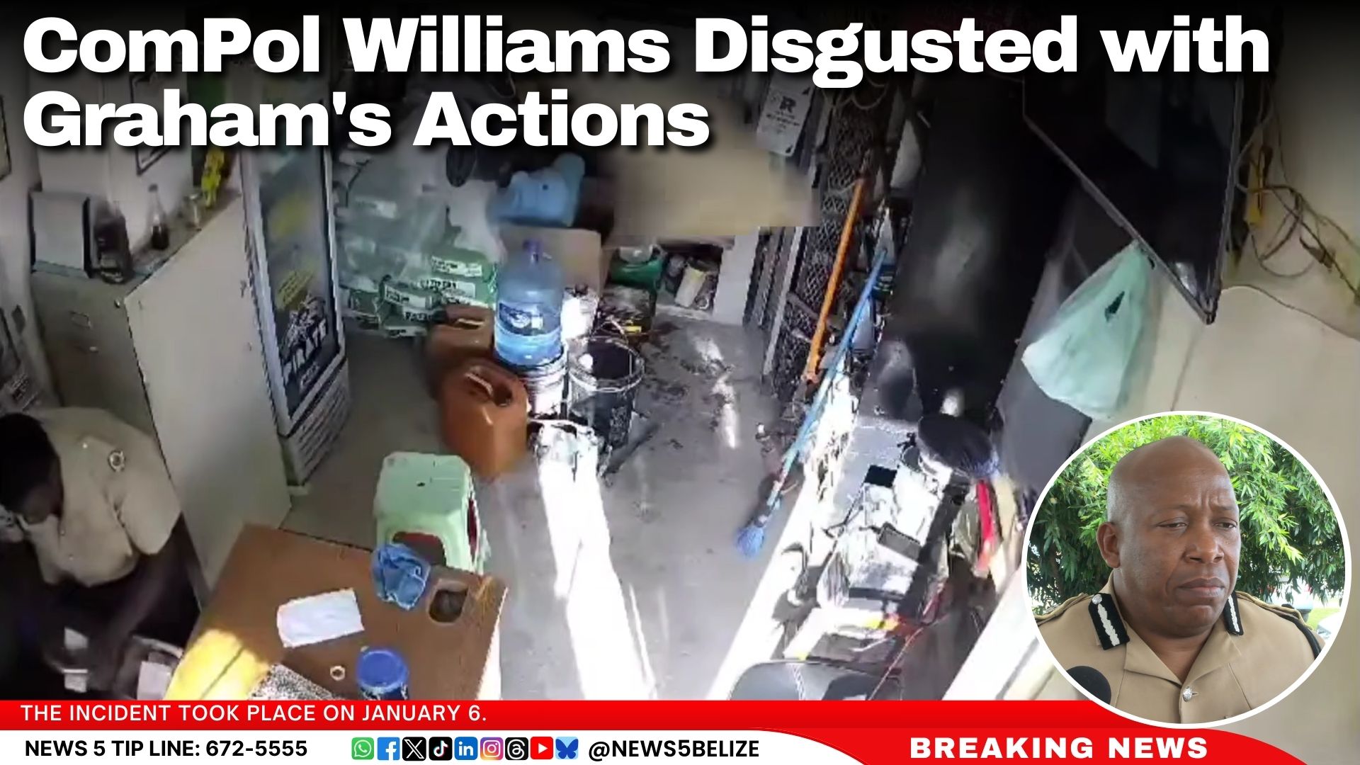 ComPol Williams Disgusted with Graham's Actions