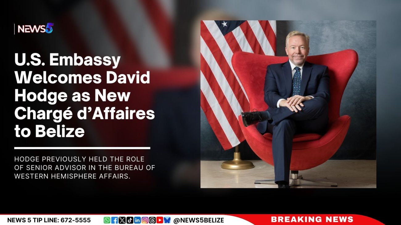 U.S. Embassy Welcomes David Hodge as New Chargé d’Affaires to Belize