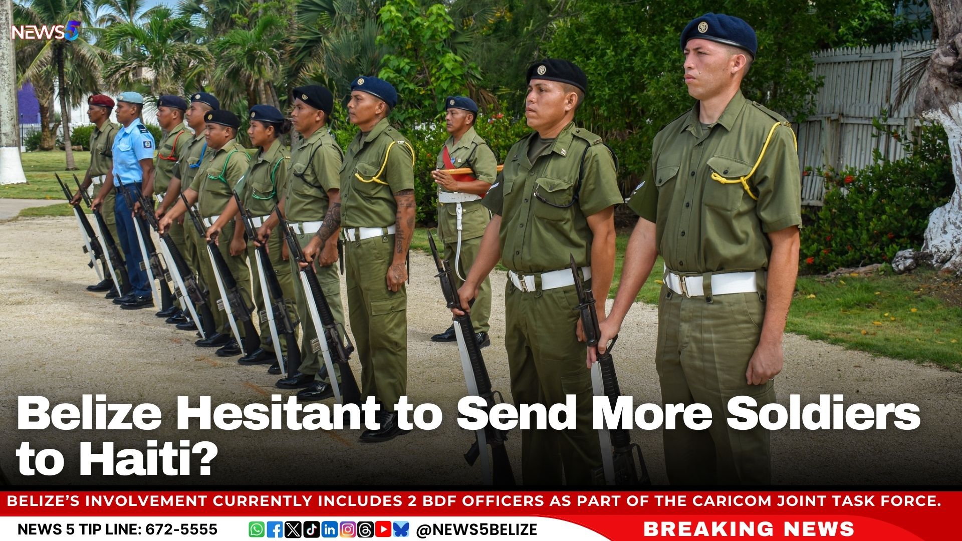 Belize Hesitant to Send More Soldiers to Haiti?