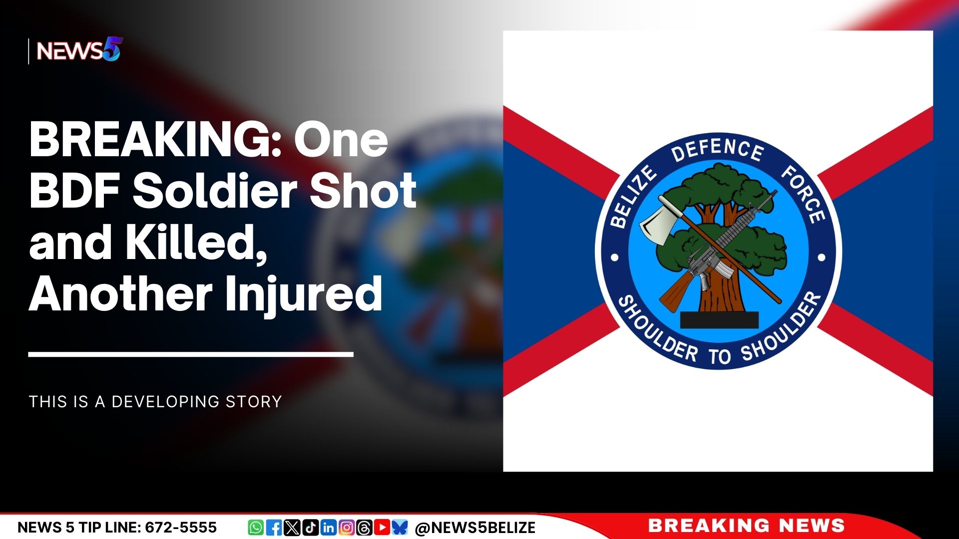 BREAKING: One BDF Soldier Shot and Killed, Others Injured