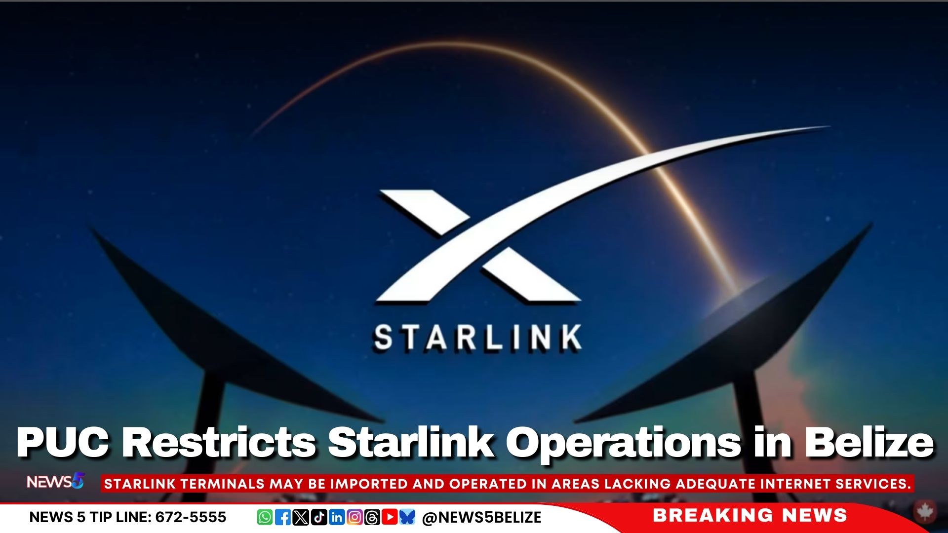 PUC Restricts Starlink Operations in Belize