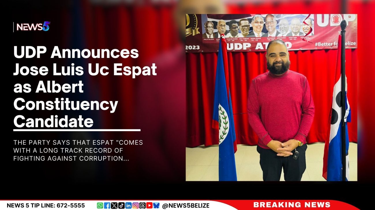 UDP Announces Jose Luis Uc Espat as Albert Constituency Candidate