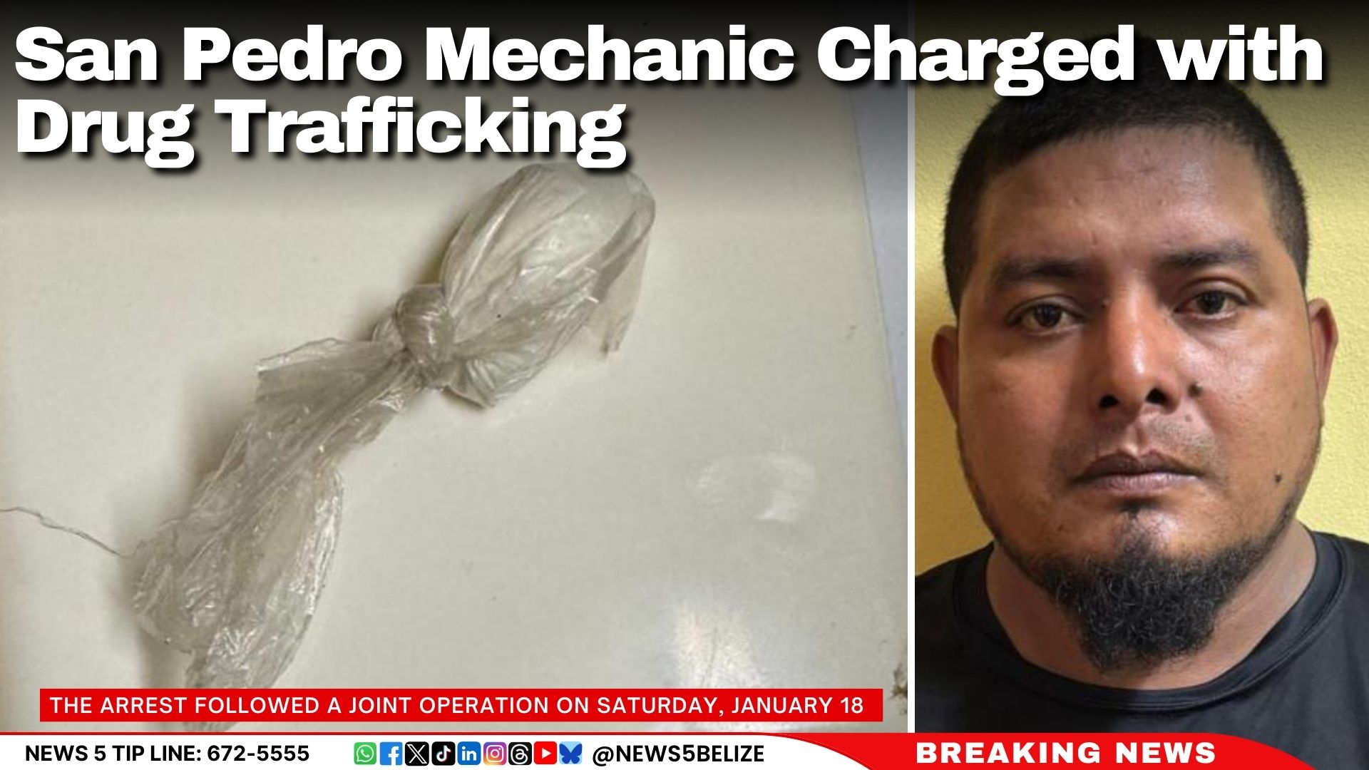 San Pedro Mechanic Charged with Drug Trafficking