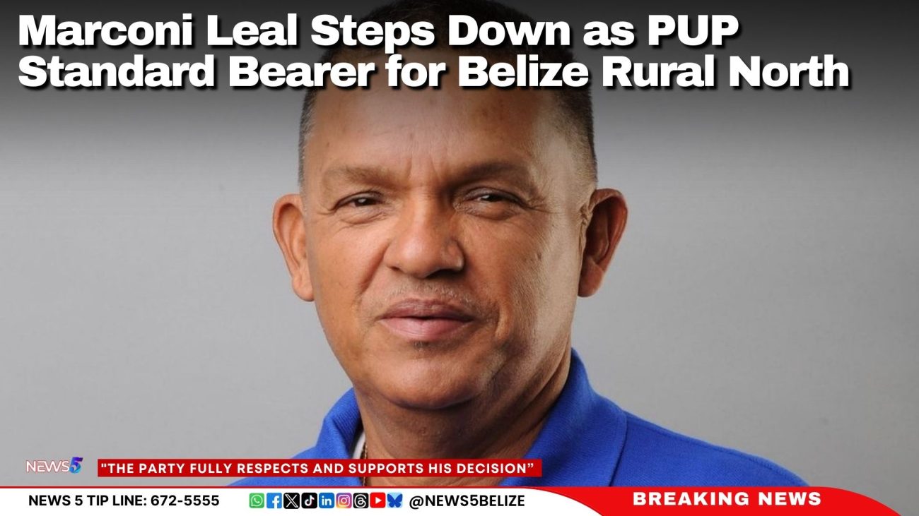 Marconi Leal Steps Down as PUP Standard Bearer for Belize Rural North