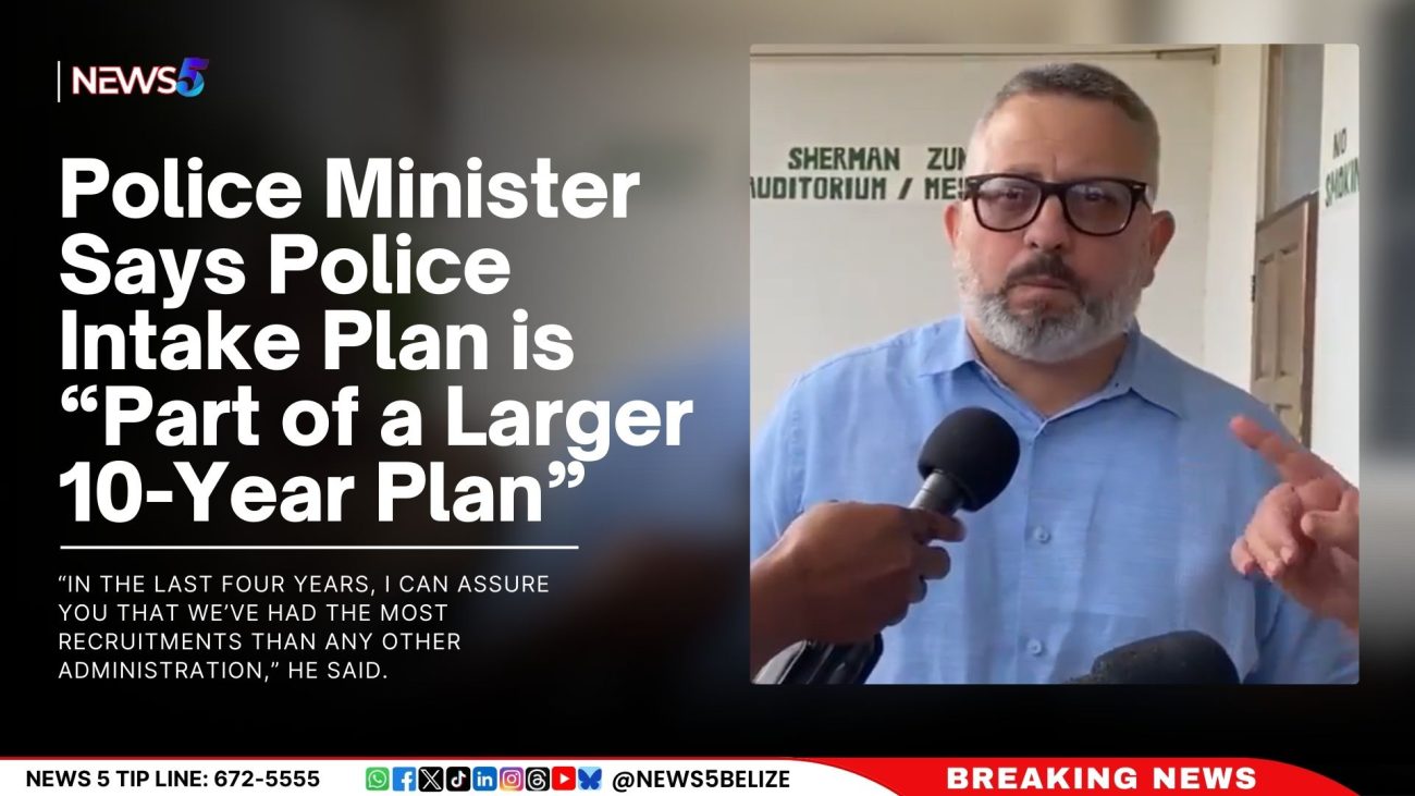 Police Minister Says Police Intake Plan is “Part of a Larger 10-Year Plan”