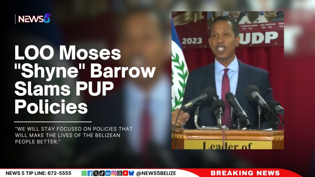 LOO Moses "Shyne" Barrow Slams PUP Policies