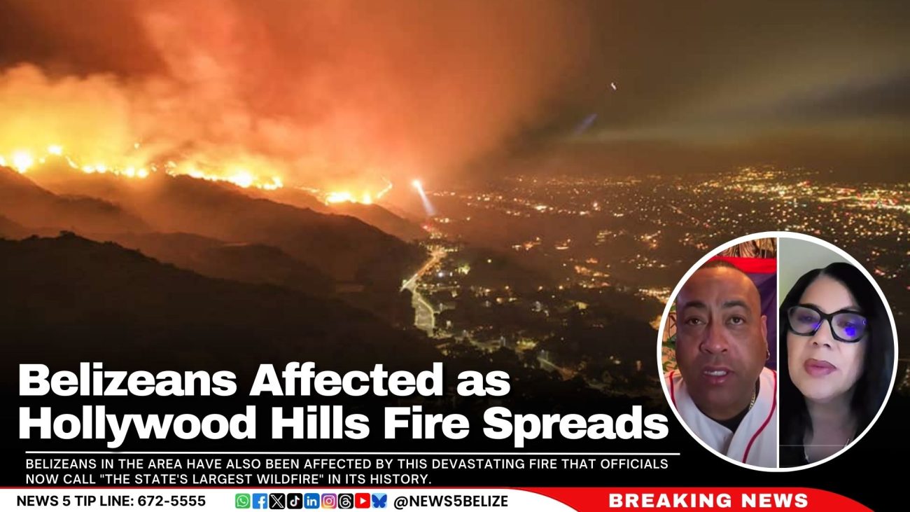 Belizeans Affected as Hollywood Hills Fire Spreads