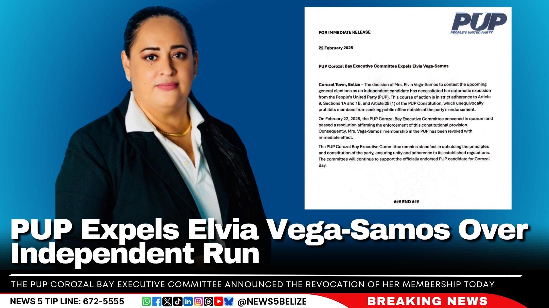 PUP Expels Elvia Vega-Samos Over Independent Run