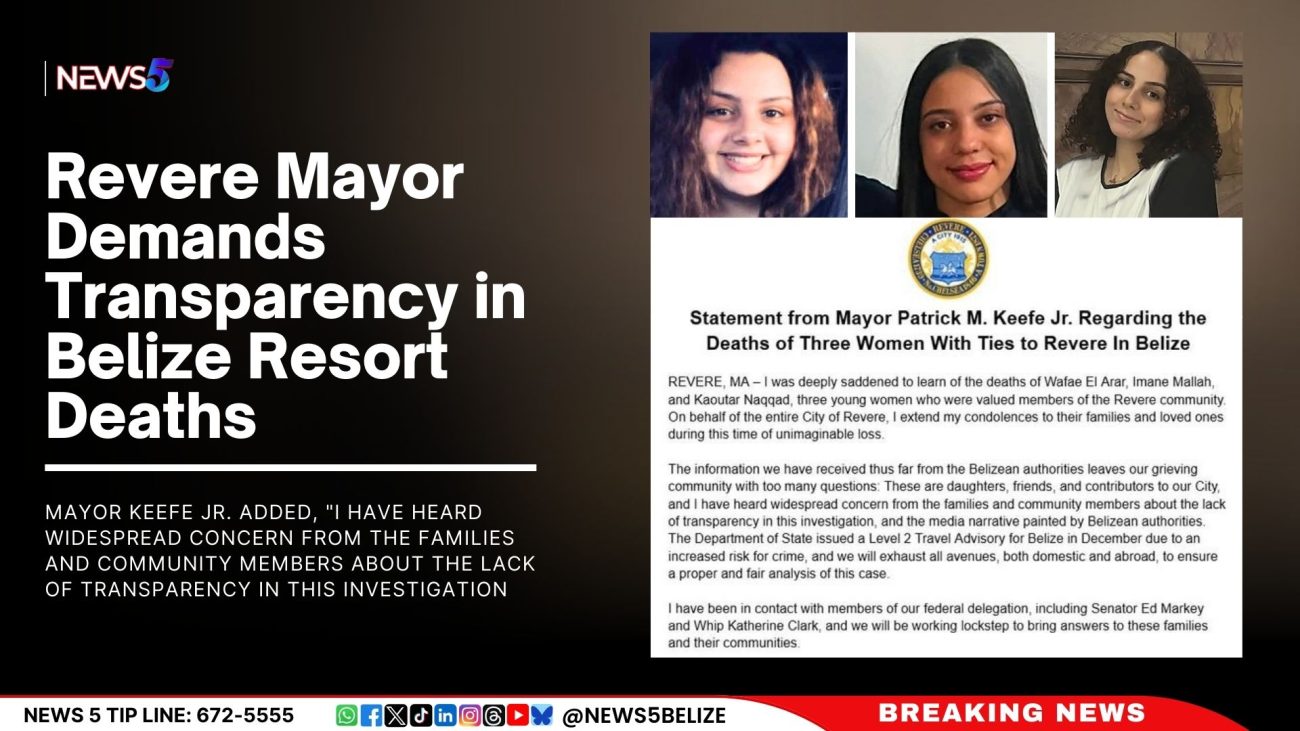 Revere Mayor Demands Transparency in Belize Resort Deaths