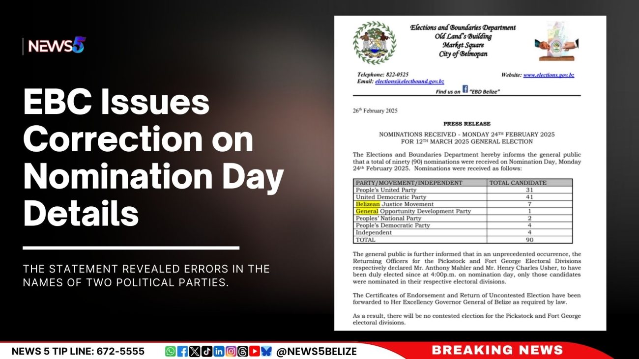 EBC Issues Correction on Nomination Day Details