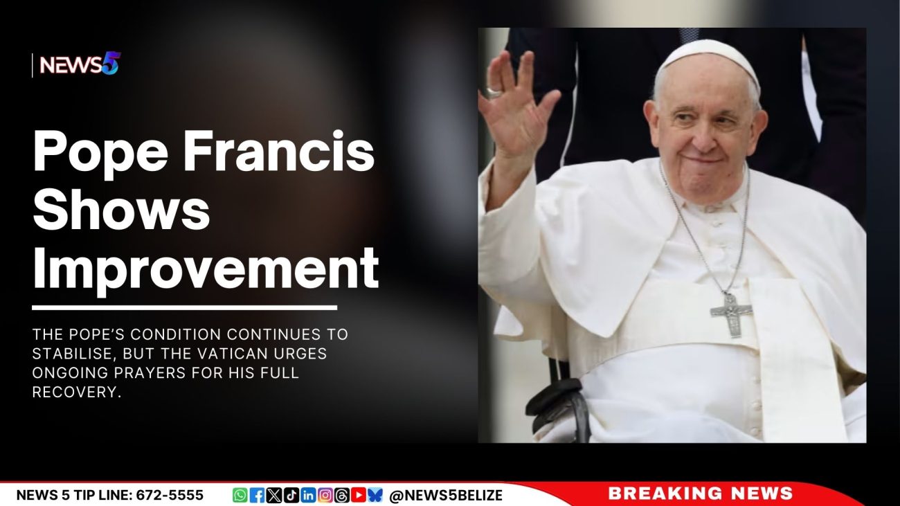 Pope Francis Shows Improvement