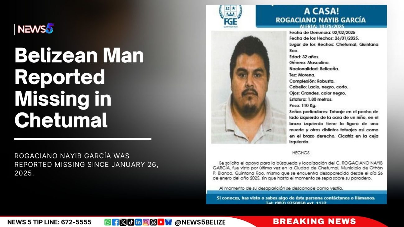 Belizean Man Reported Missing in Chetumal