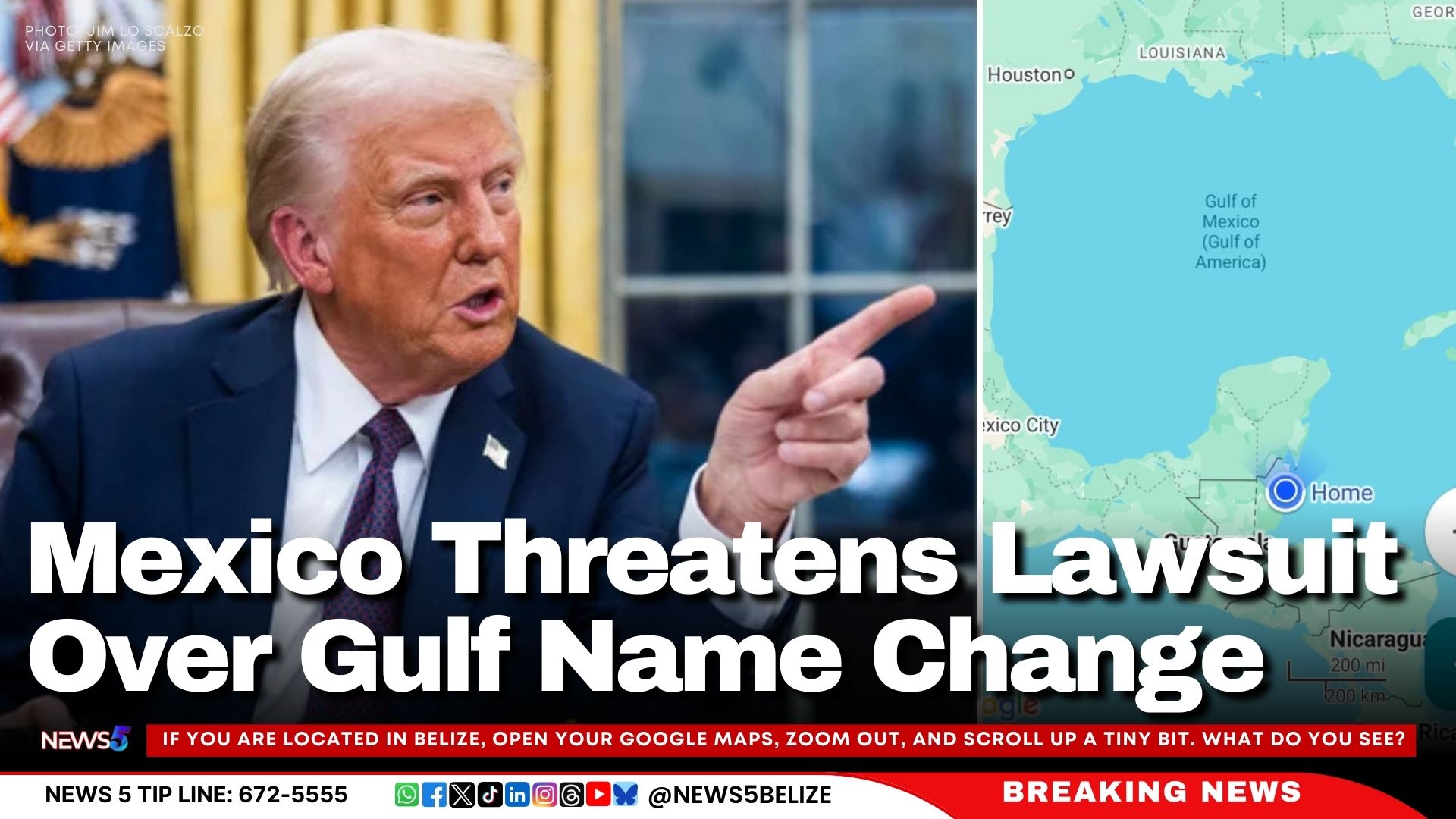 Mexico Threatens Lawsuit Over Gulf Name Change