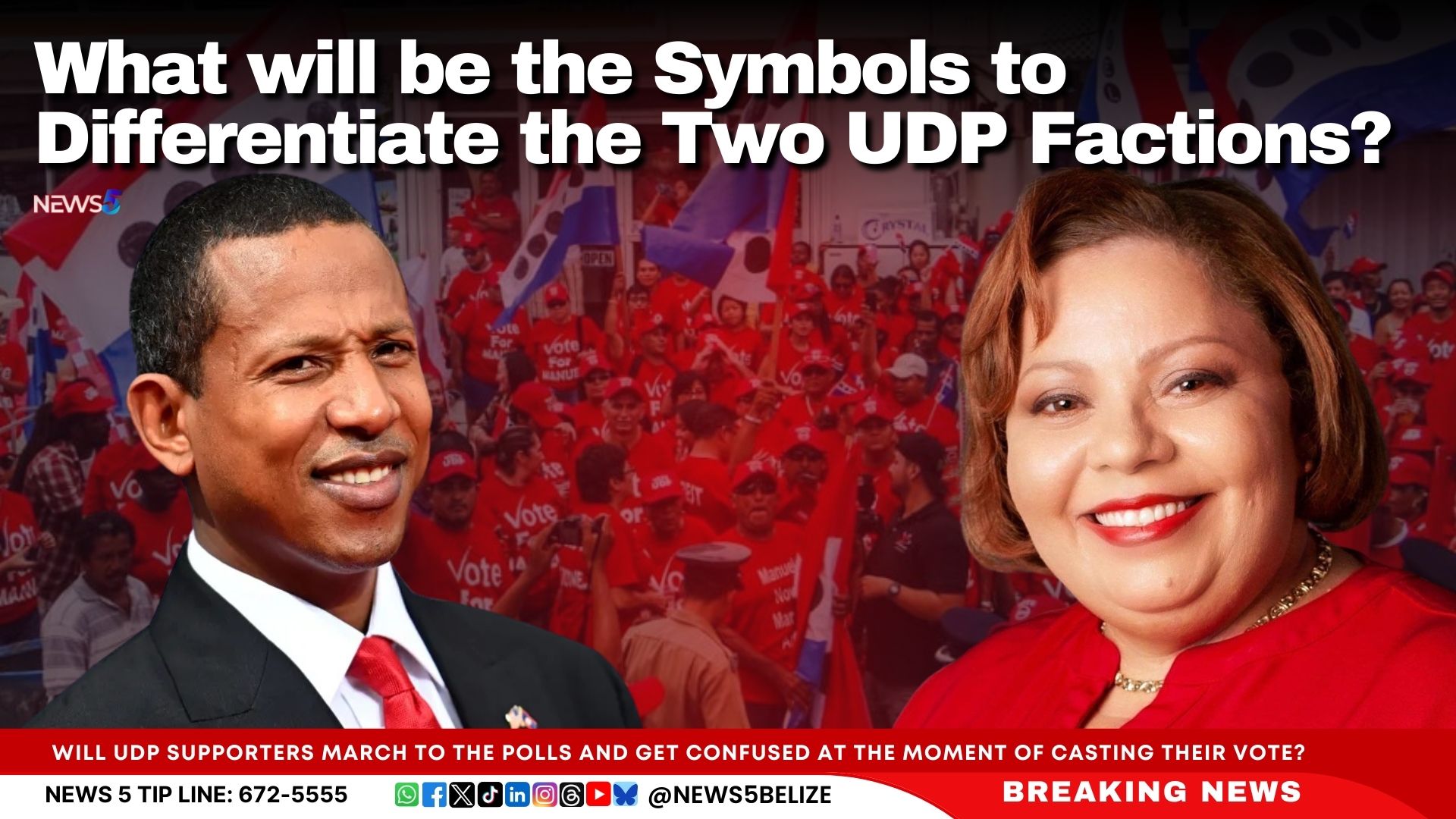 What will be the Symbols to Differentiate the Two UDP Factions?