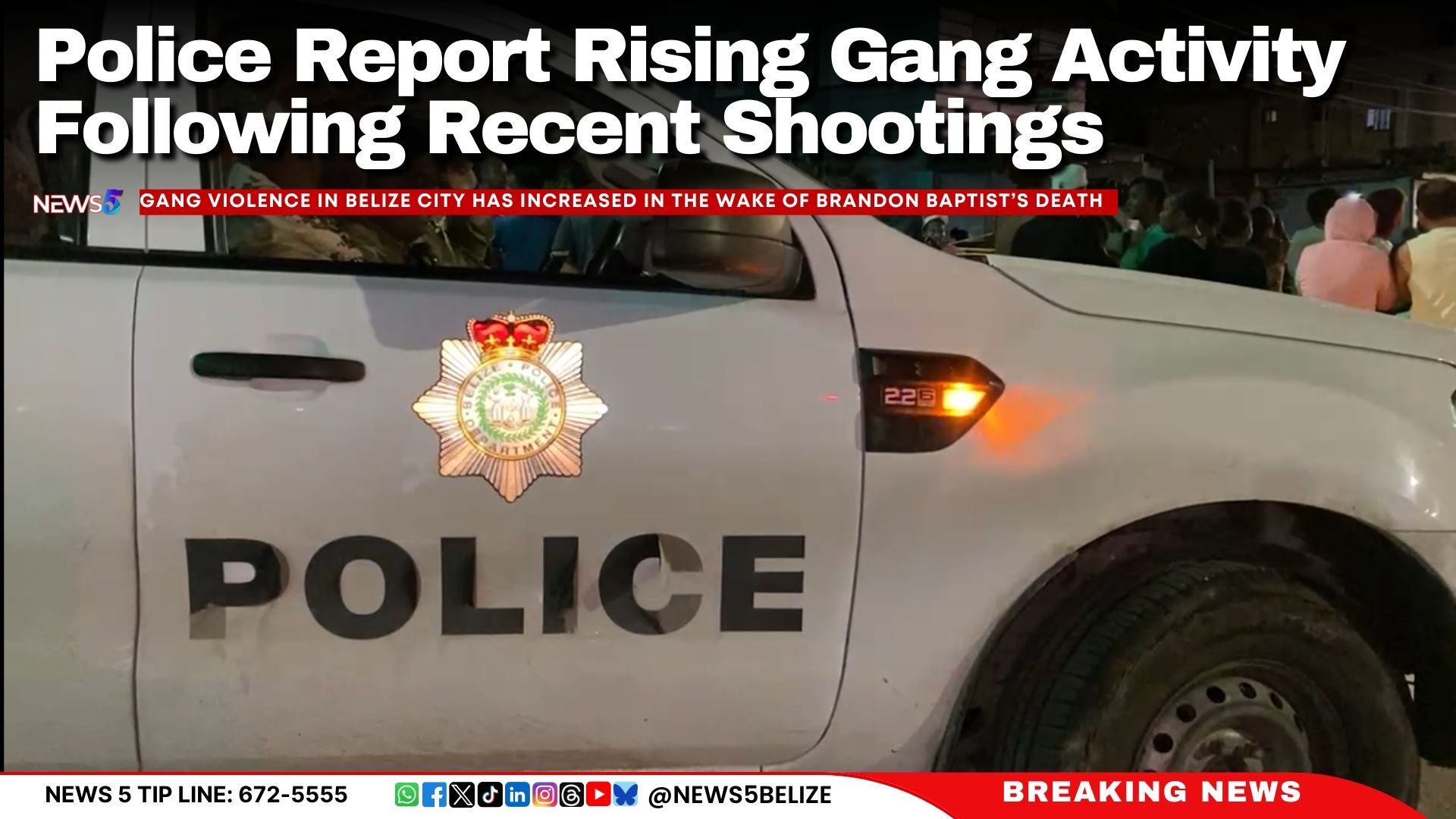 Police Report Rising Gang Activity Following Recent Shootings