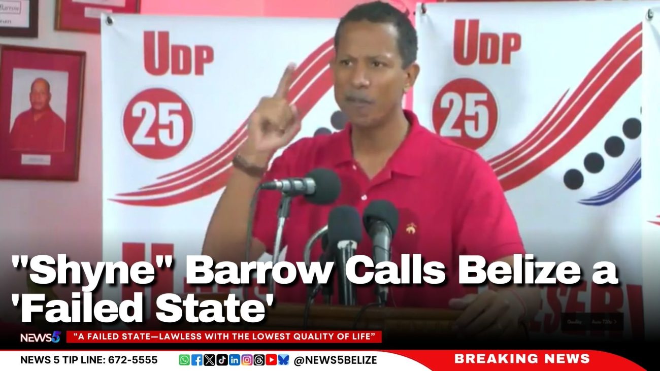 "Shyne" Barrow Calls Belize a 'Failed State'