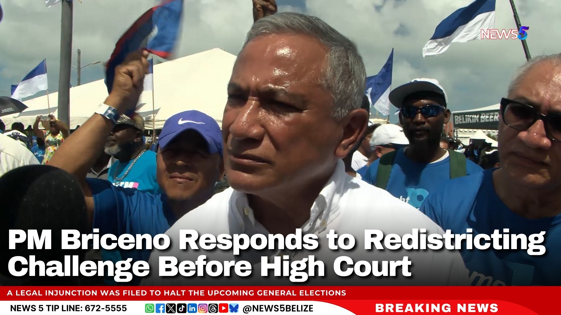 PM Briceño Responds to Redistricting Challenge Before High Court