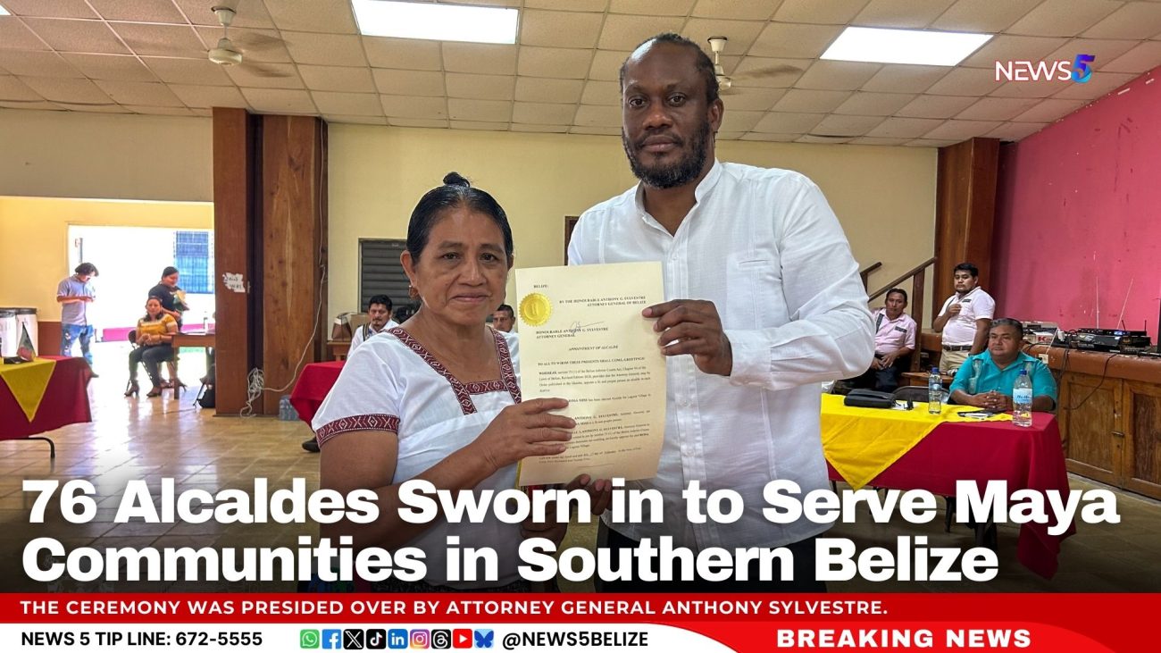 76 Alcaldes Sworn in to Serve Maya Communities in Southern Belize