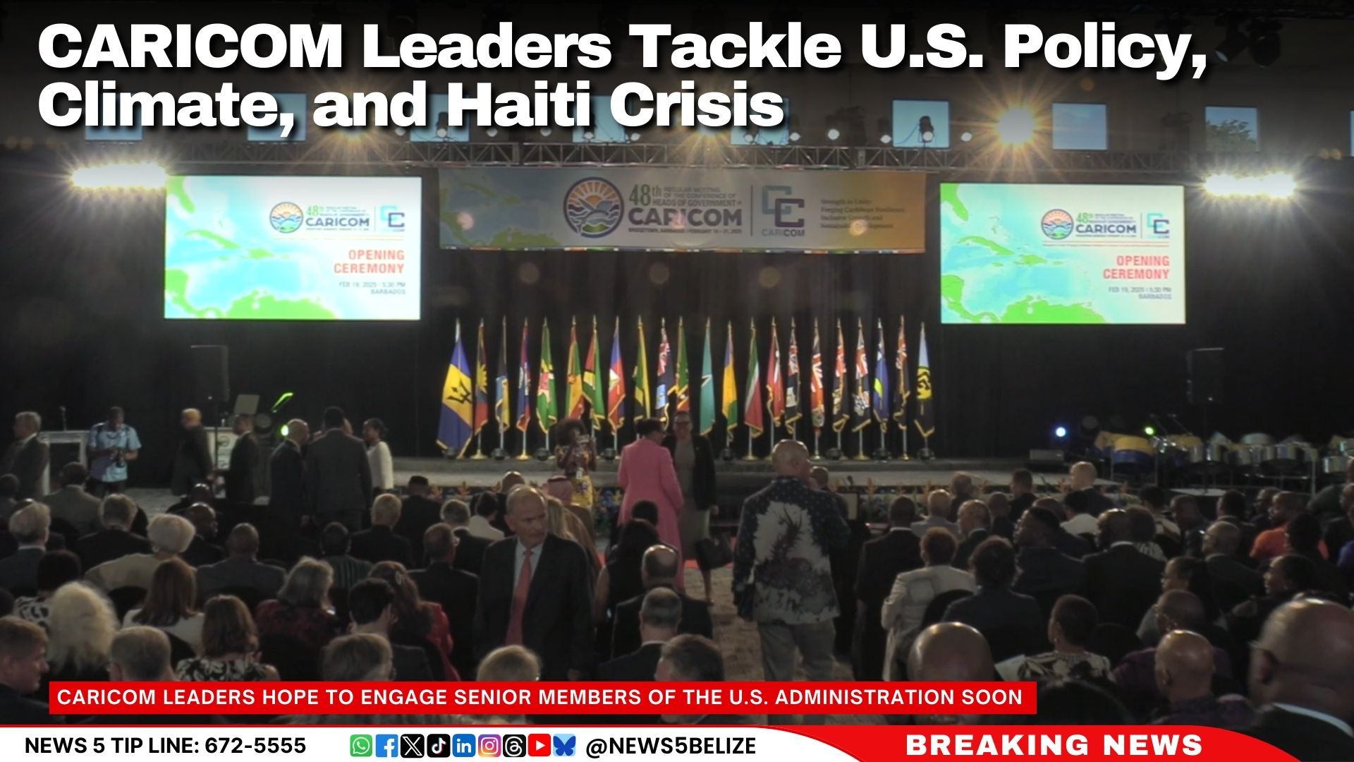 CARICOM Leaders Tackle U.S. Policy, Climate, and Haiti Crisis