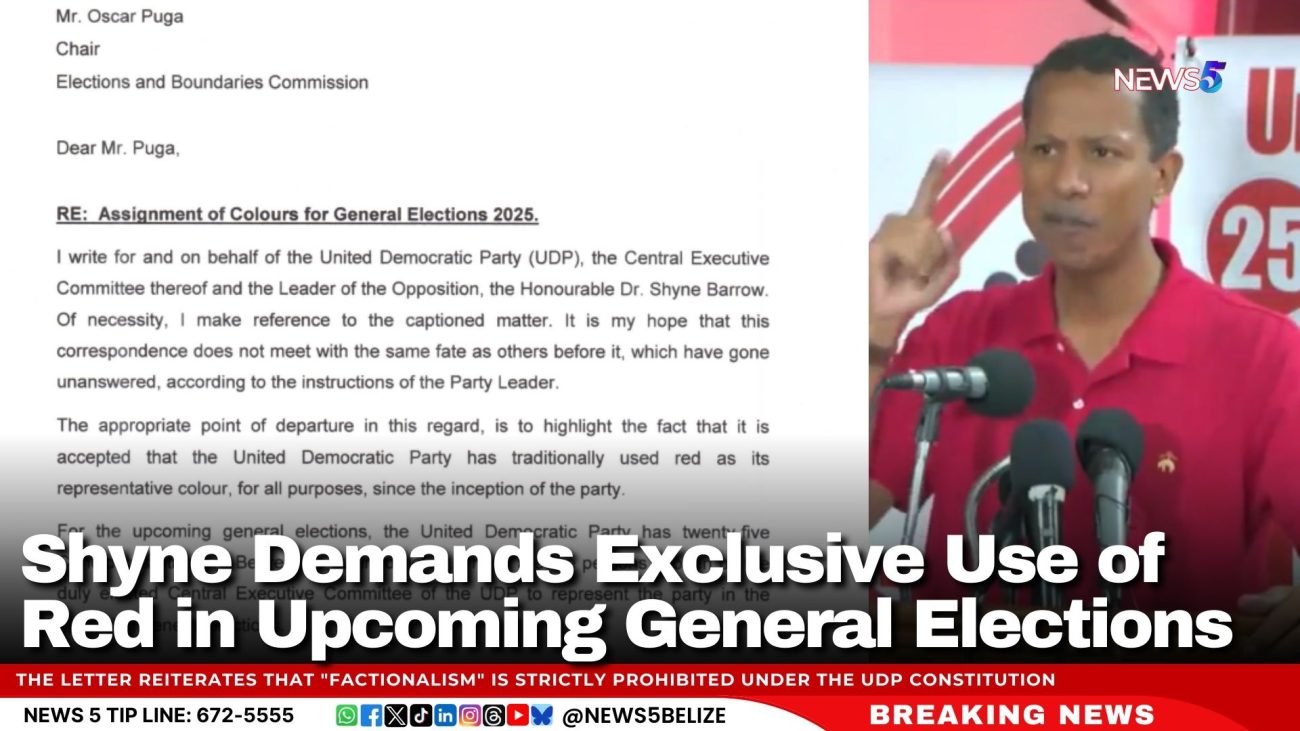 Shyne Demands Exclusive Use of Red in Upcoming General Elections