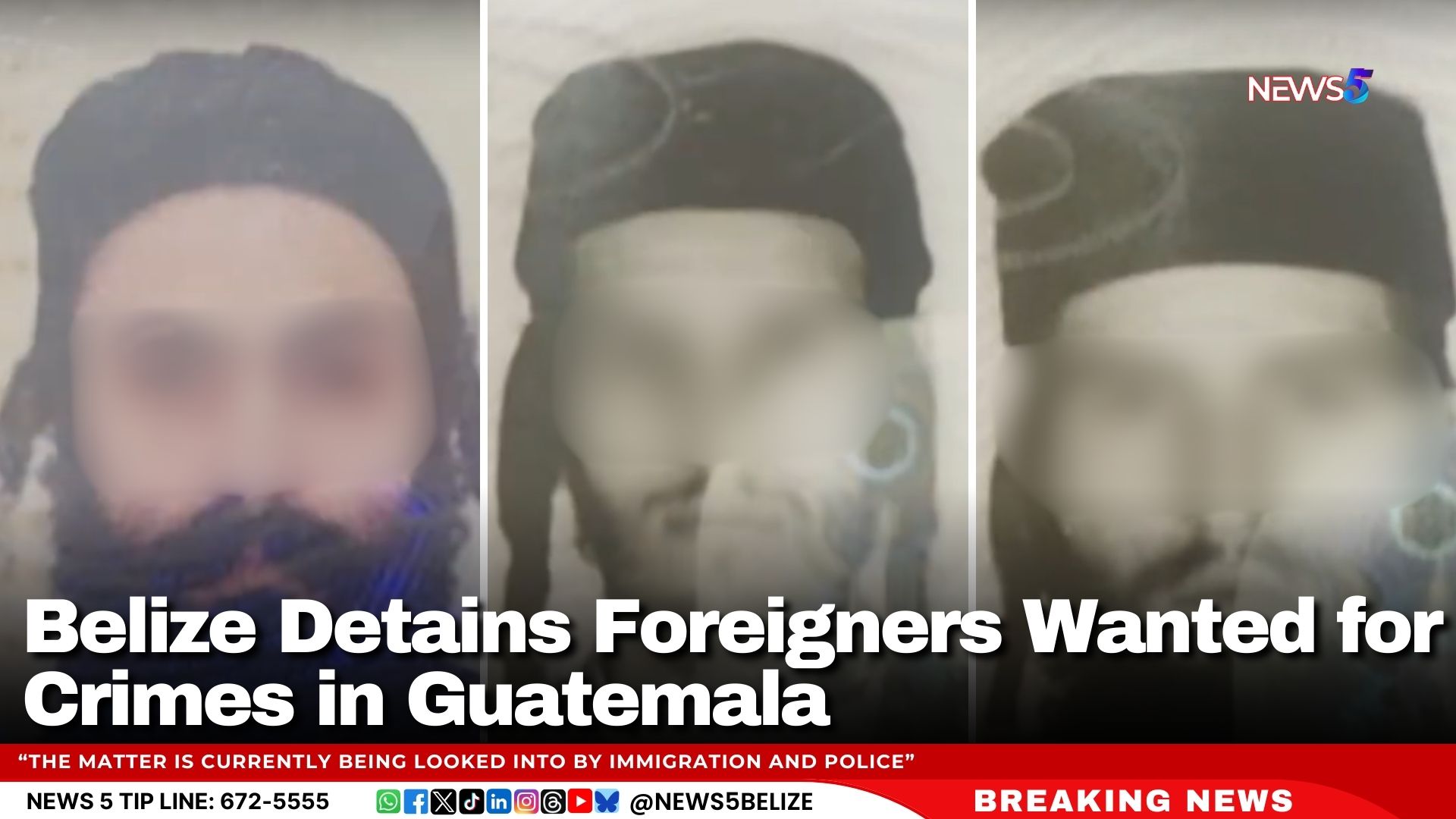 Belize Detains Foreigners Wanted for Crimes in Guatemala