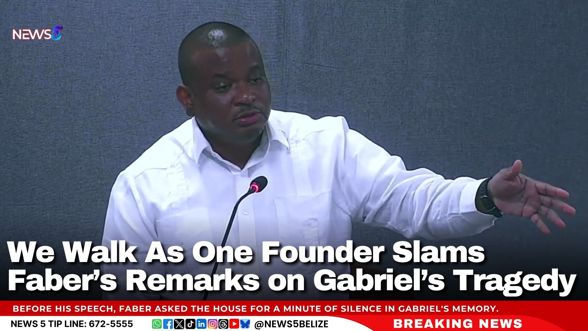 We Walk As One Founder Slams Faber’s Remarks on Gabriel’s Tragedy