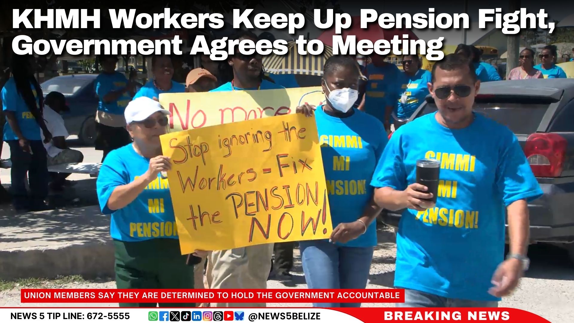 KHMH Workers Keep Up Pension Fight, Government Agrees to Meeting