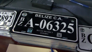 Belize District Drivers Finally Receive License Plates and Stickers