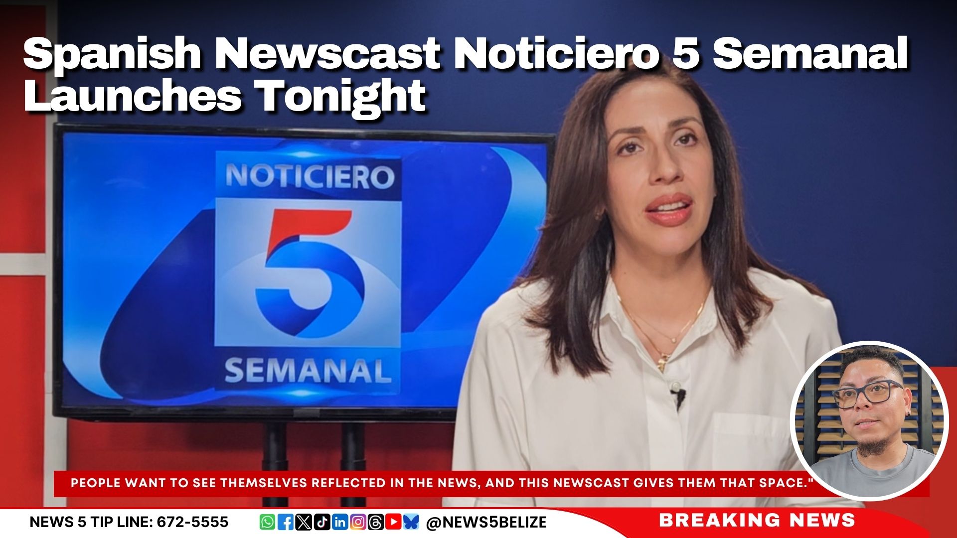 Spanish Newscast Noticiero 5 Semanal Launches Tonight