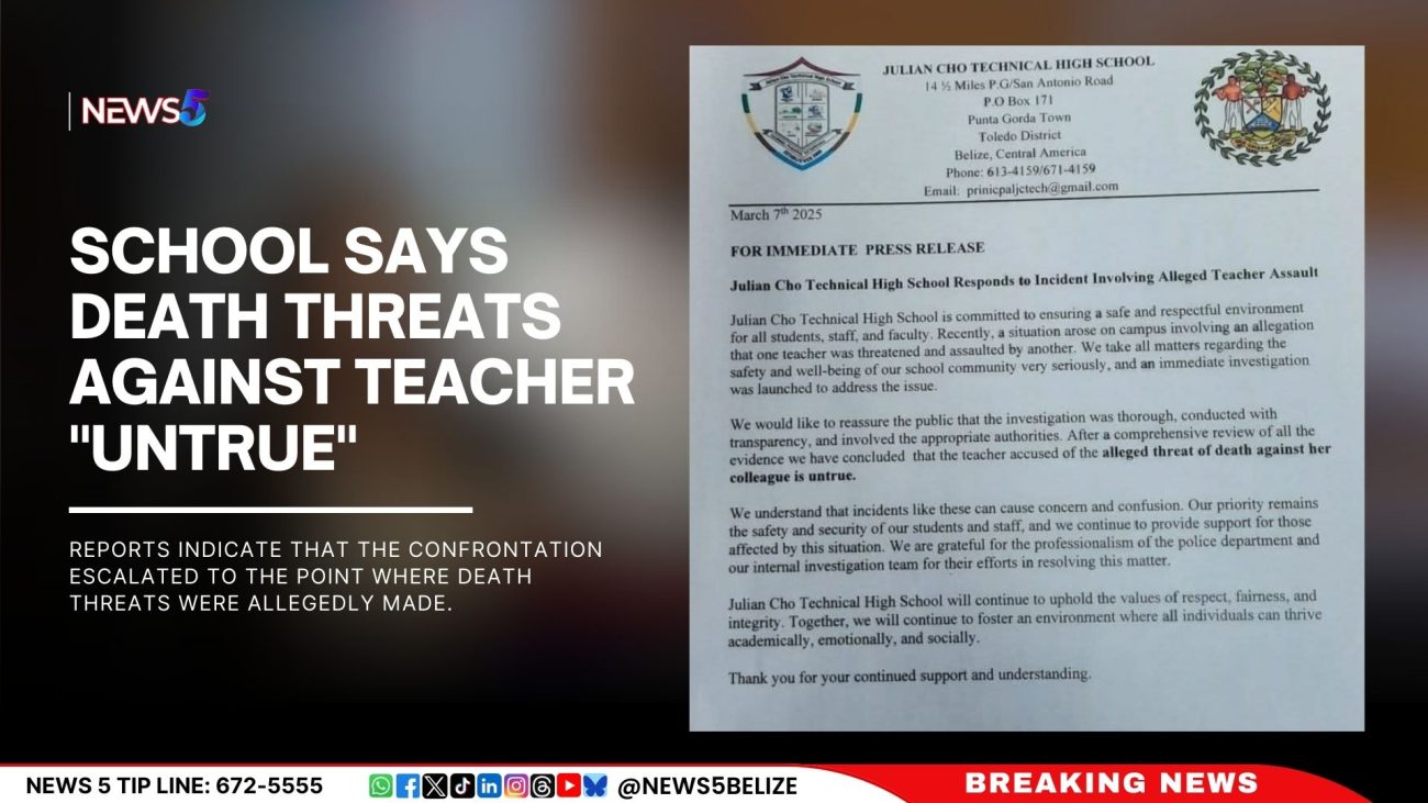 School Says Death Threats Against Teacher "Untrue"